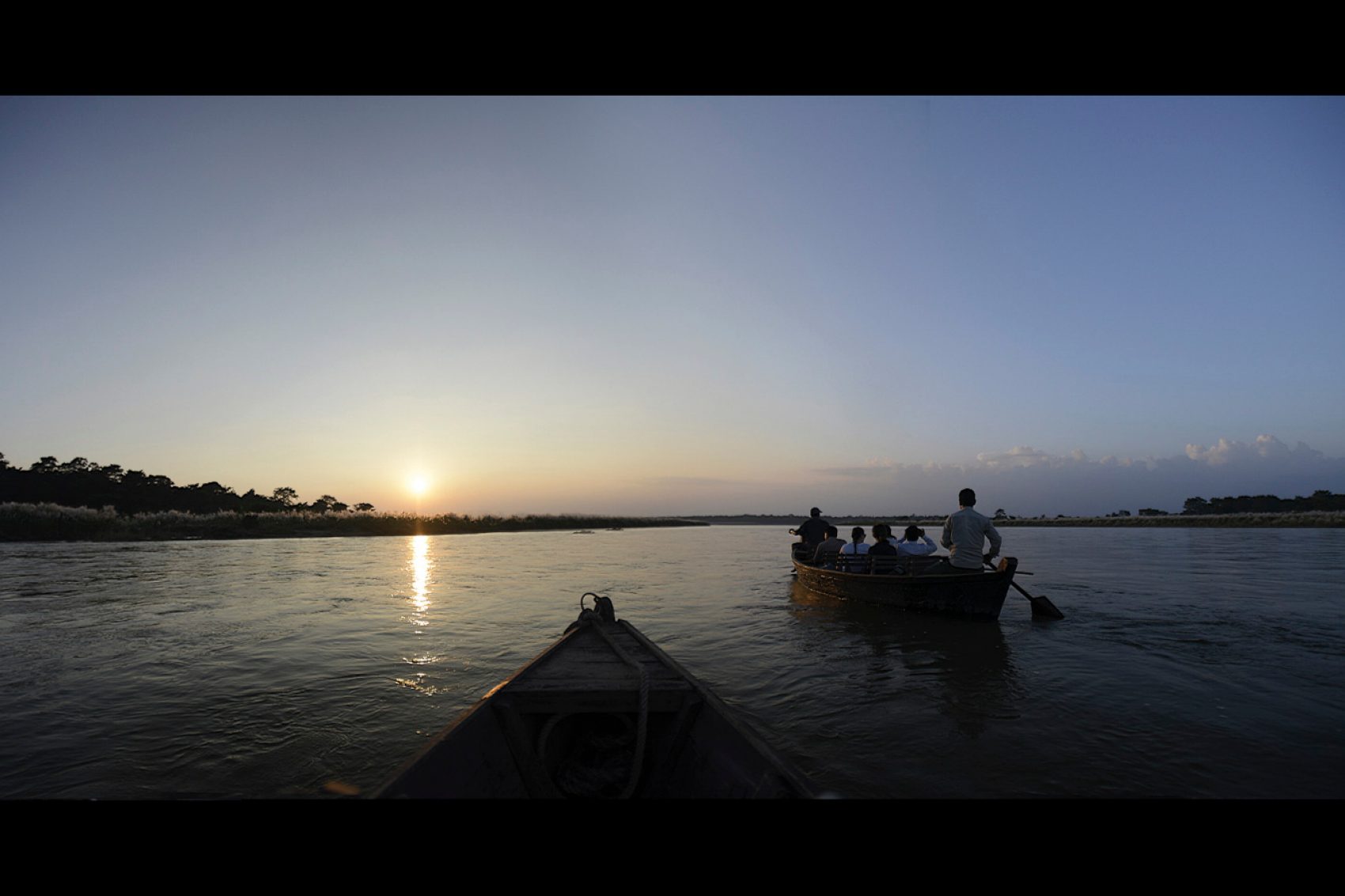 Boat ride in the national park