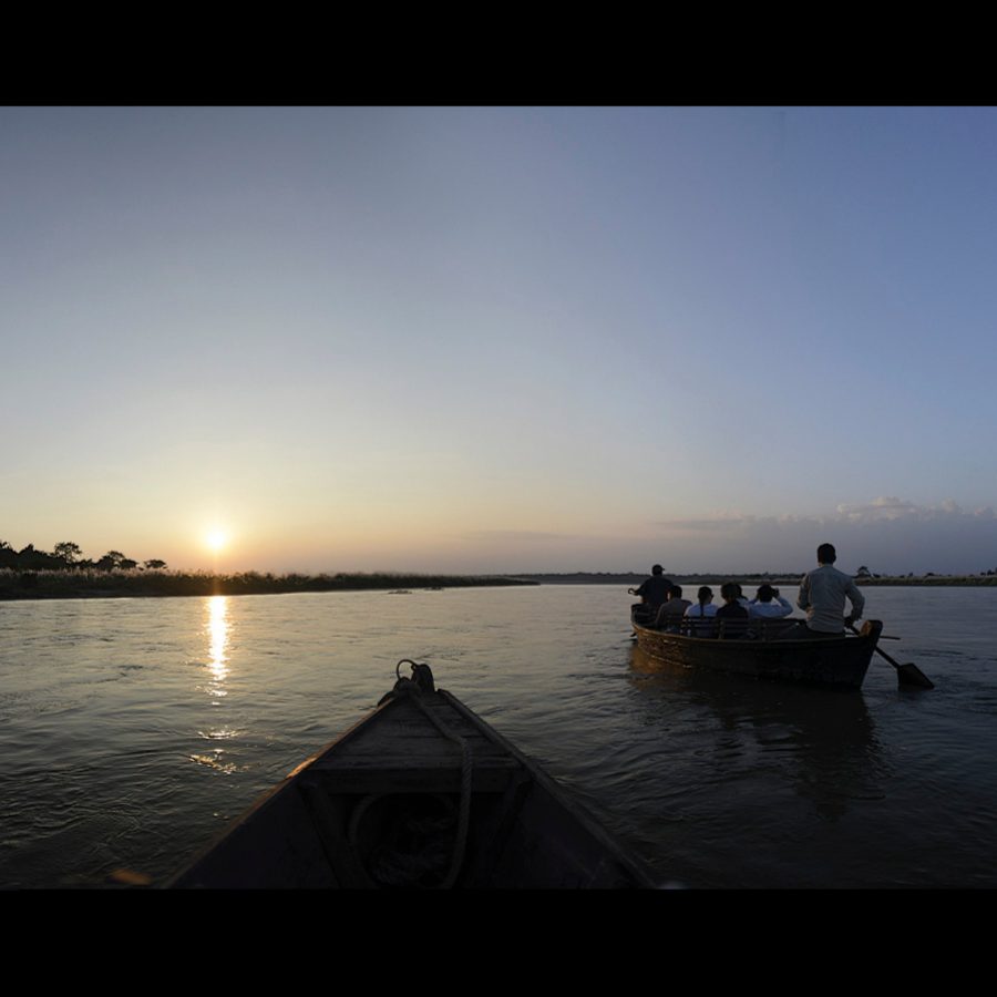 Boat ride in the national park