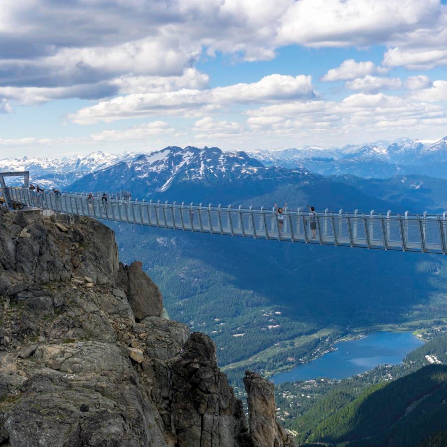 A suspension bridge in Toronto
