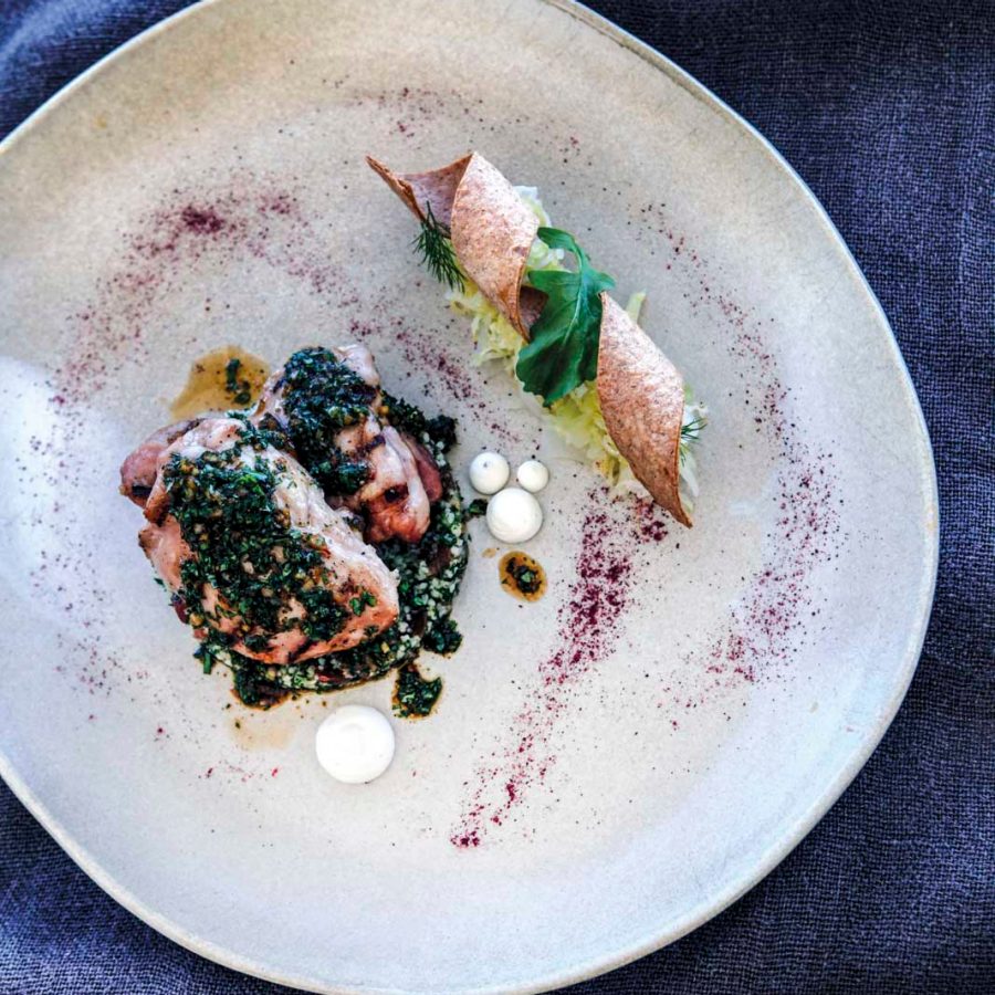 Food served at Longitude 131