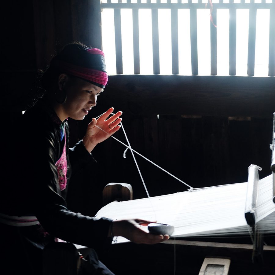 Woman crafting in Fuzhou