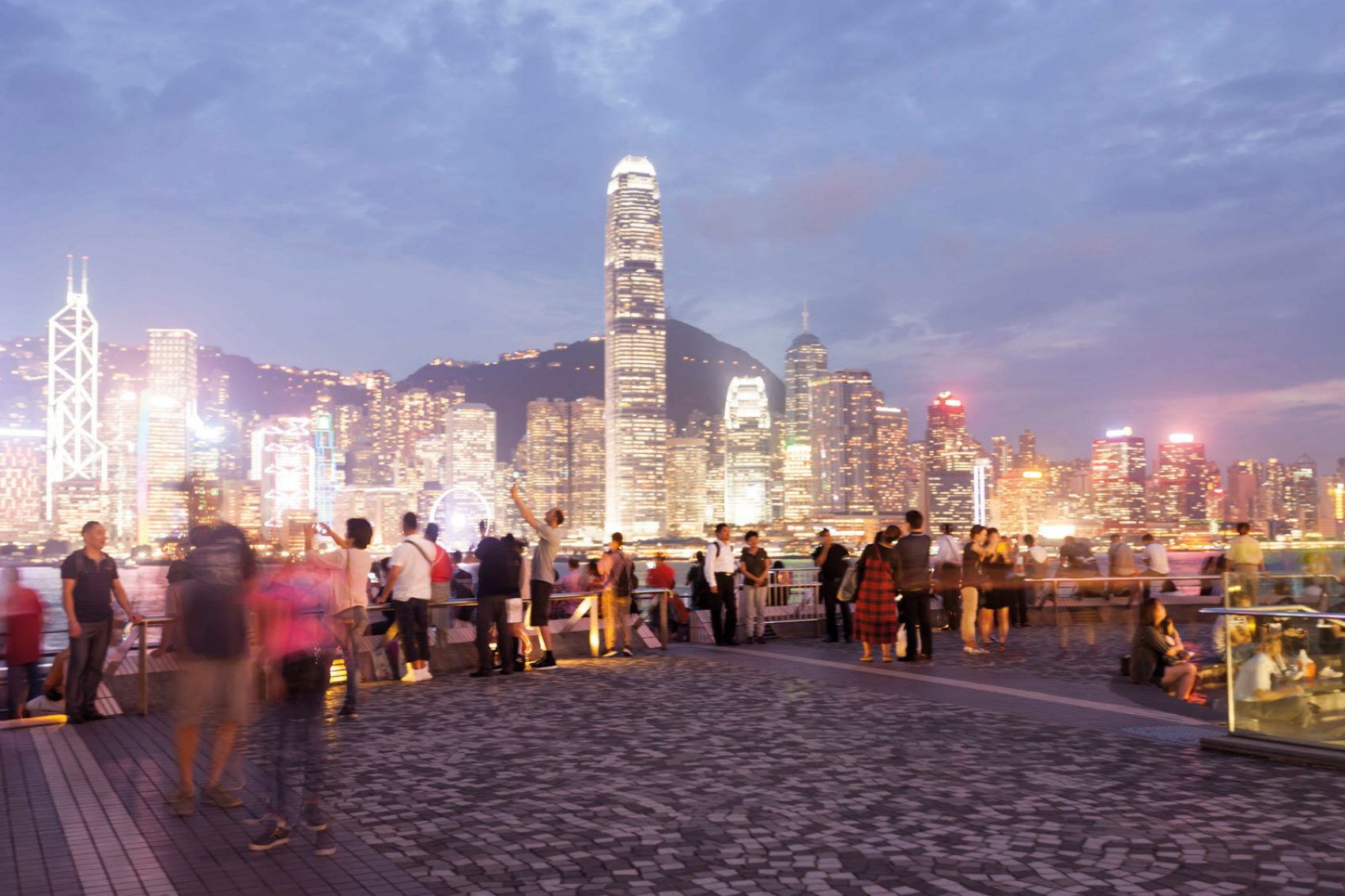 The Avenue of Stars in Tsim Sha Tsui at night. Credit: Pavel Gospodinov / Moment RF / Getty Images