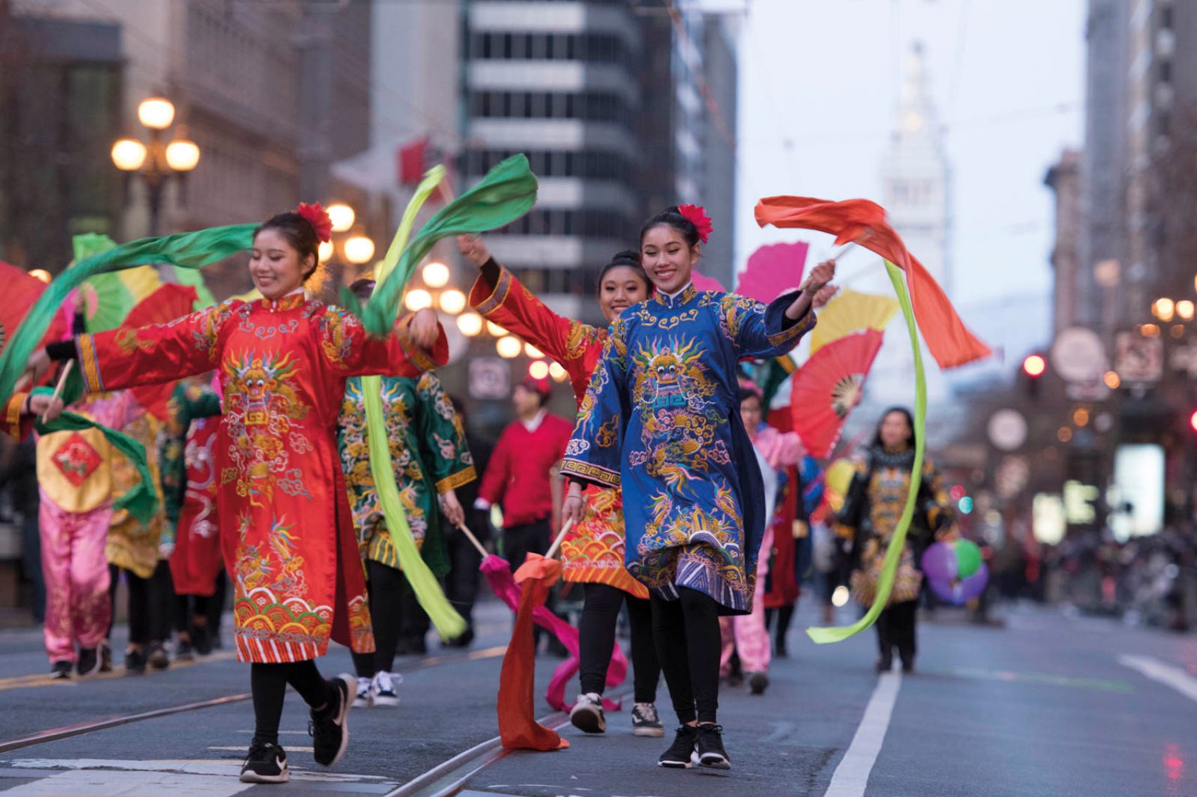 The Chinese New Year parade in San Francisco. Credit: Yichuan Cao/NurPhoto via Getty Images