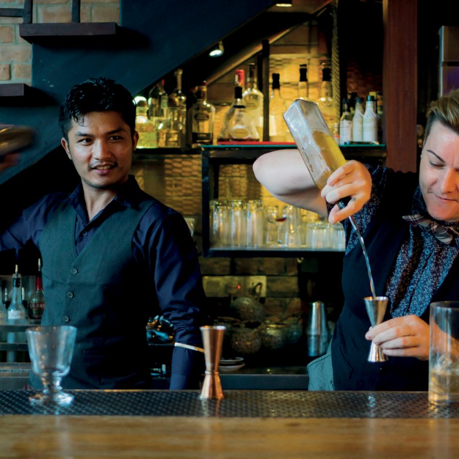 Bartender in Yangon