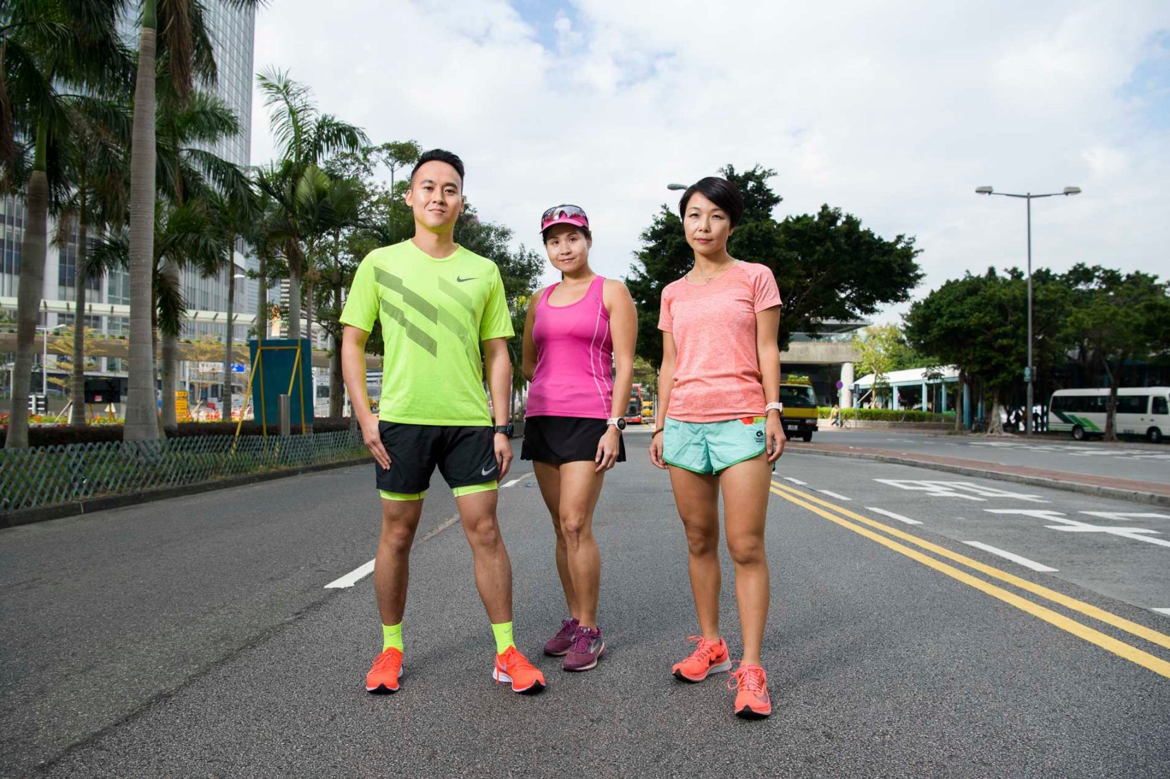 Hong Kong marathon runners