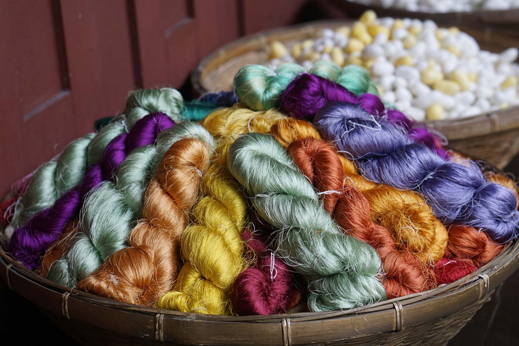 Twists of Thai silk. Credit: Shutterstock