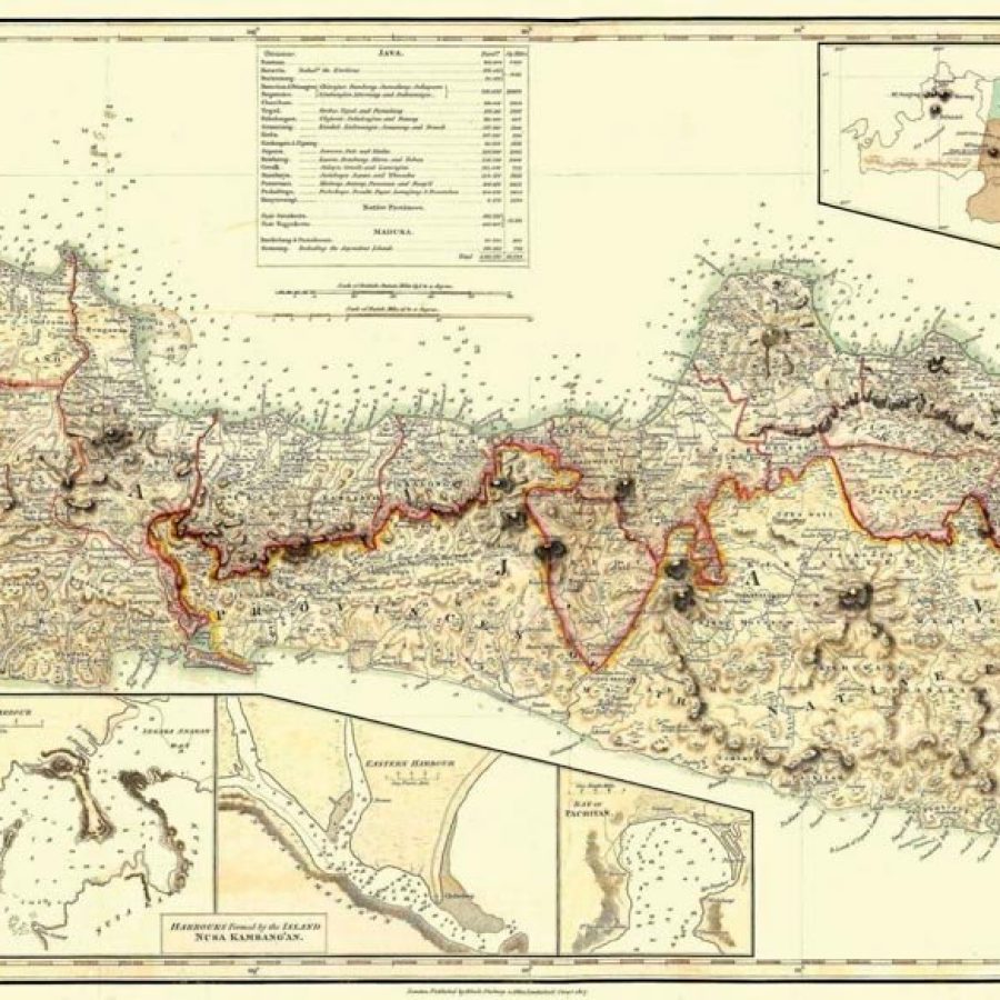 Thomas Stamford Raffles Map of Java