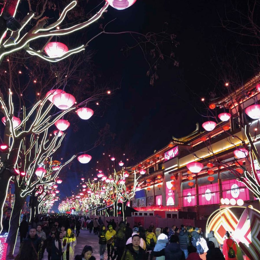 night street view, xian