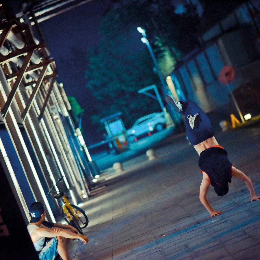 Street dance in Xian