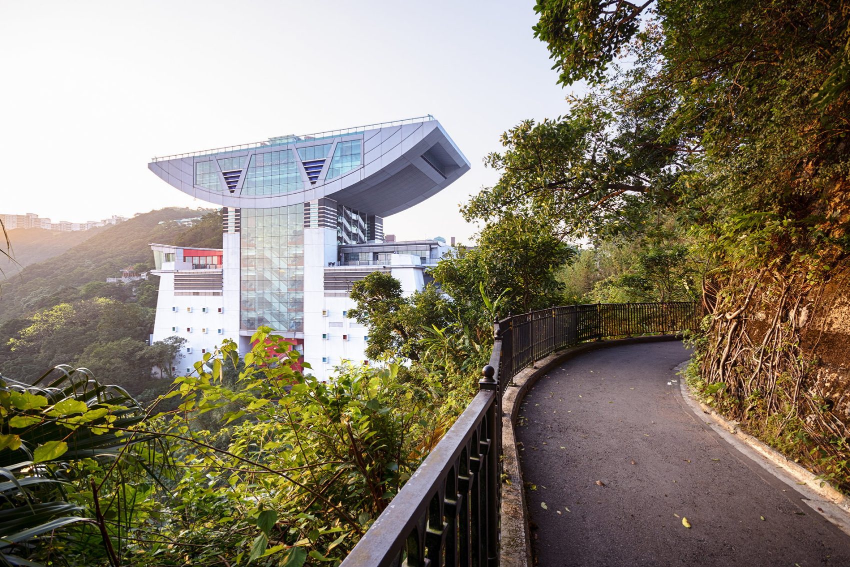 The Peak Circle Walk on the Hong Kong Island starts and ends at the Peak Tram station. Credit: R.nagy / Shutterstock