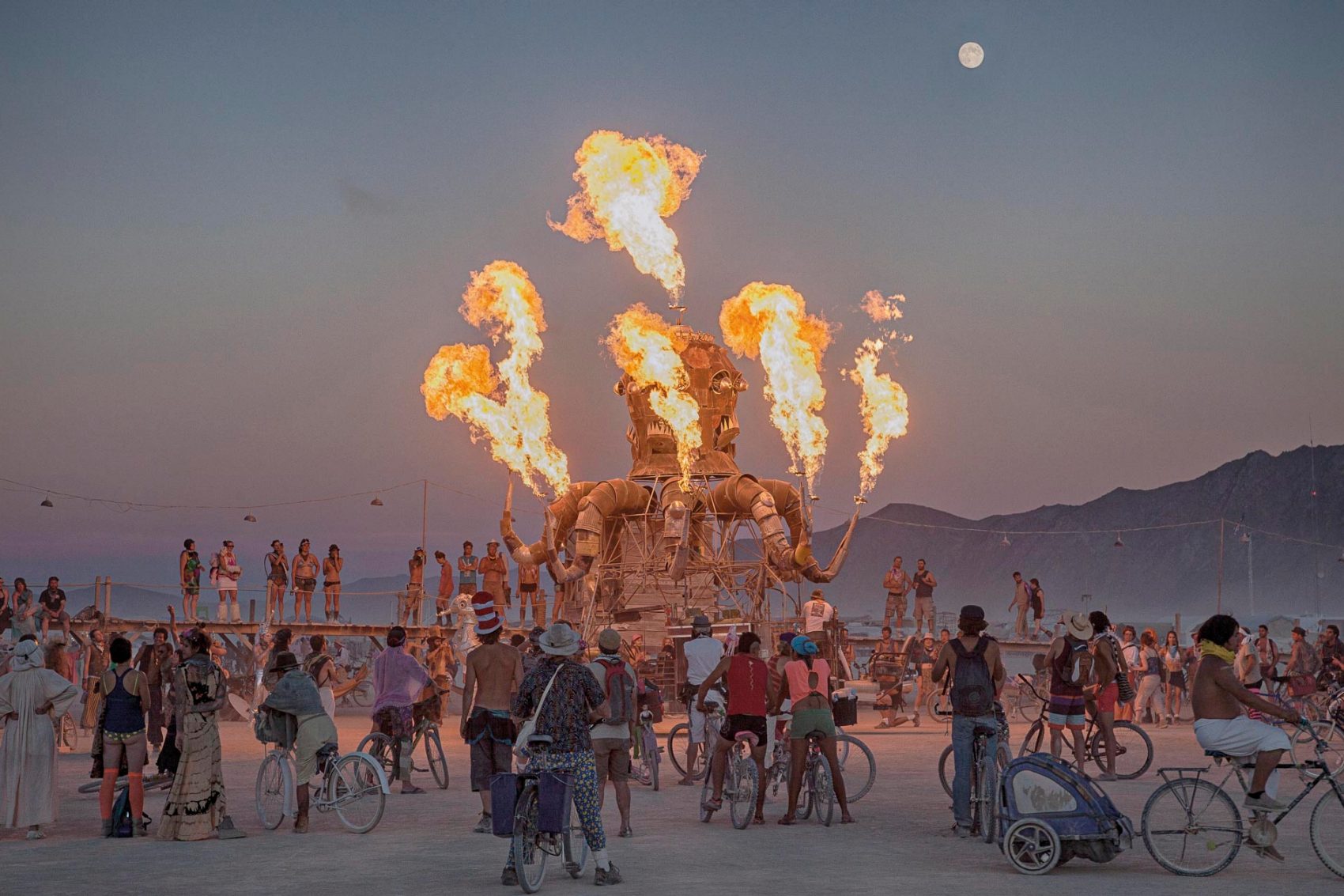 Burning Man Festival, held in Black Rock Desert, Nevada