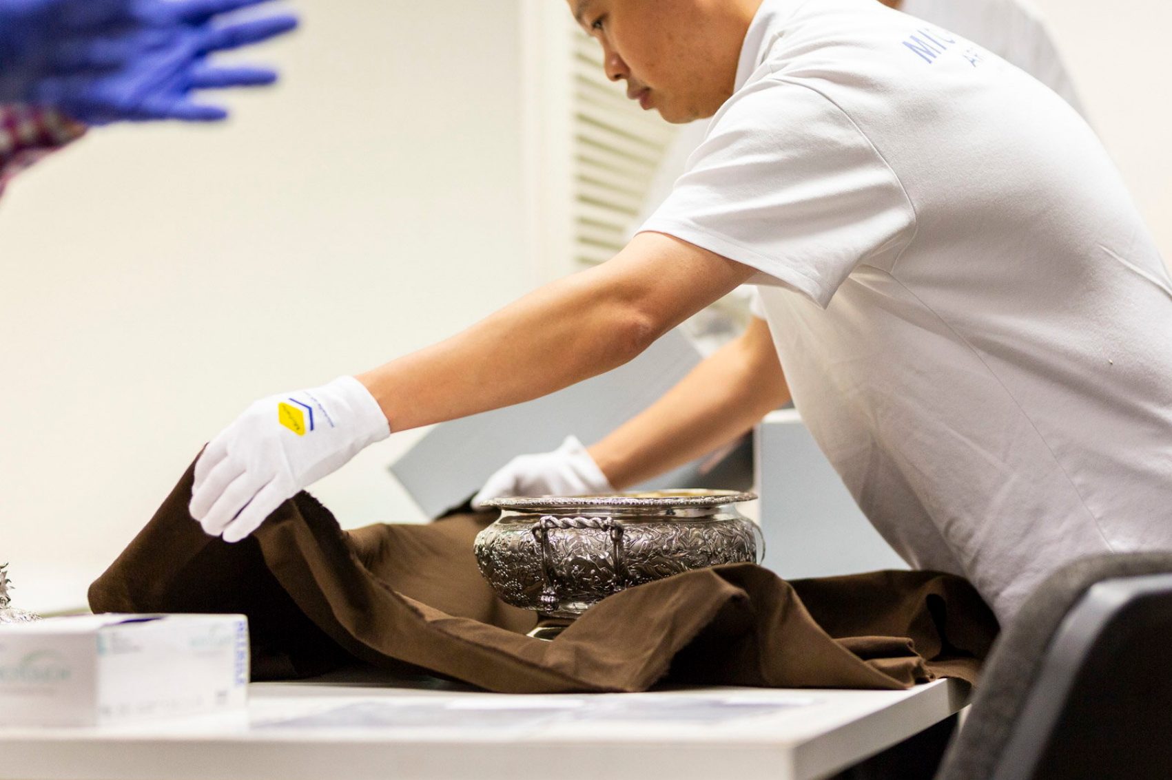 Artifact being wrapped