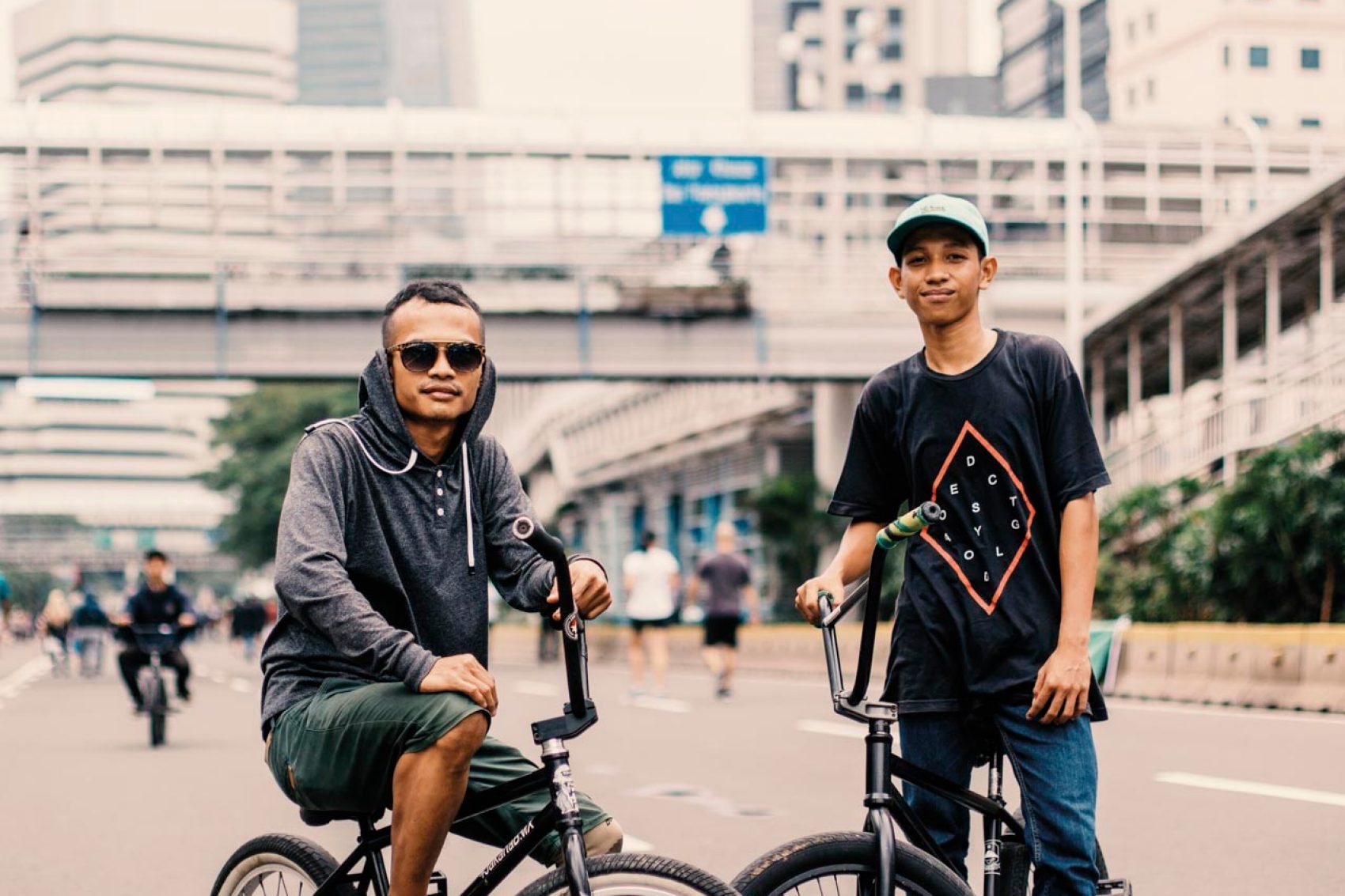 Local residents in Jakarta