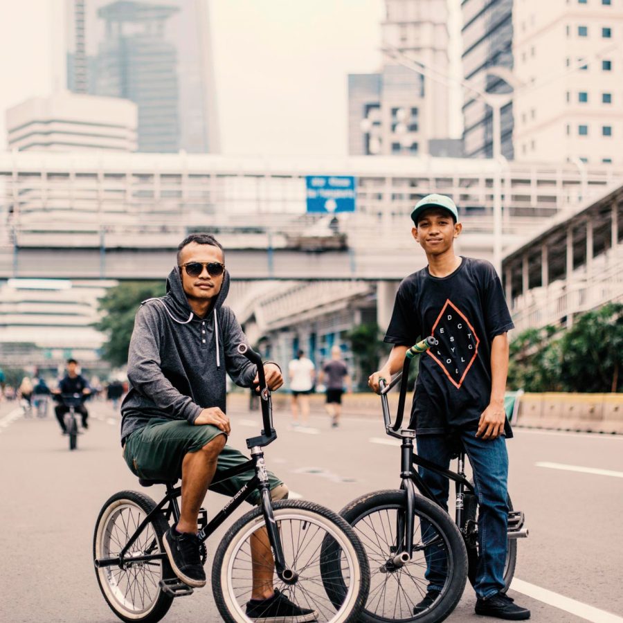 Local residents in Jakarta