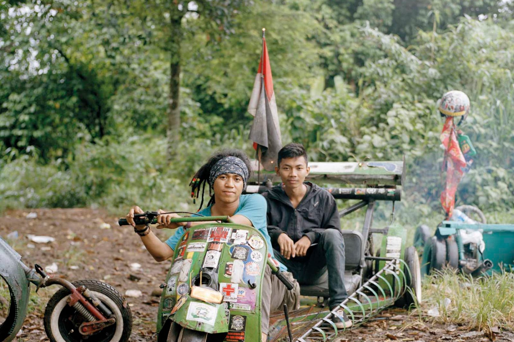 Jakarta's steampunk vespas