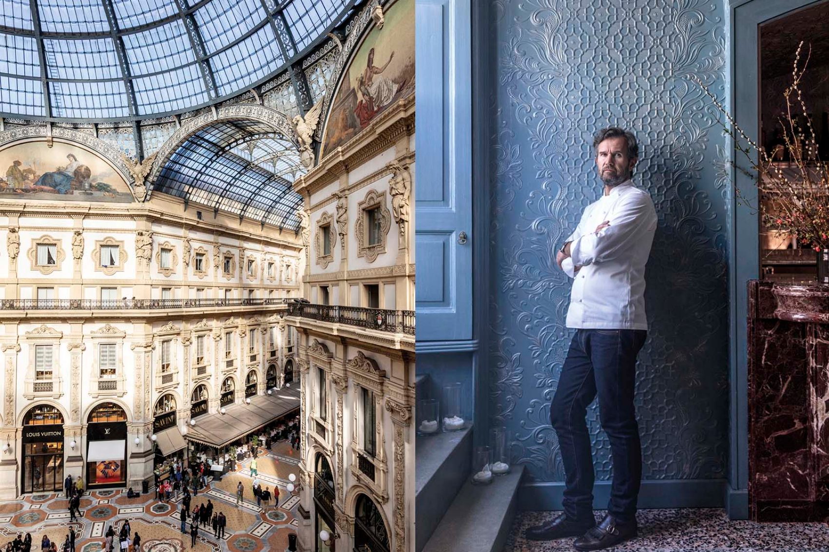 Galleria Vittorio; Carlo Cracco. Credit: Alberto Bernasconi
