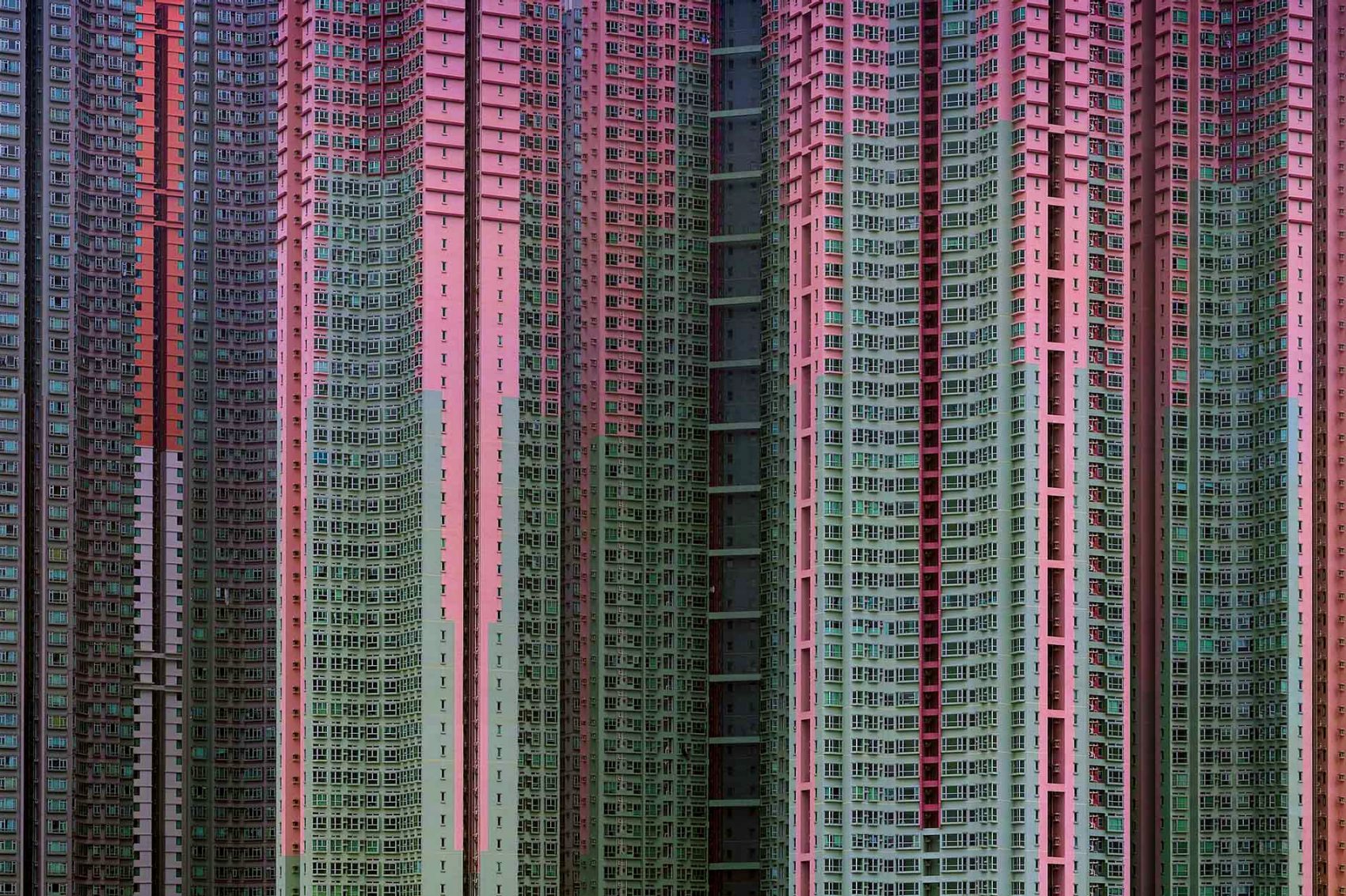 A photo by Michael Wolf's series Architecture of Density, which framed Hong Kong’s supertall high-rises and housing estates. Credit: Michael Wolf