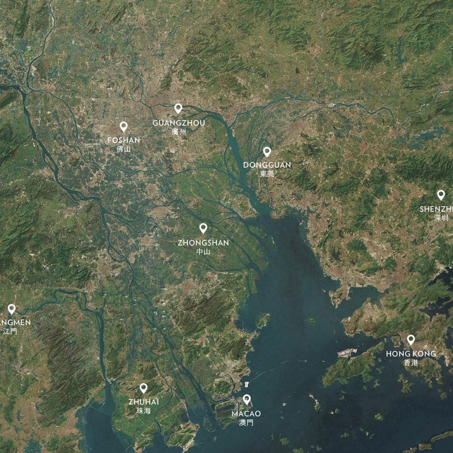 A map of Greater Bay Area 