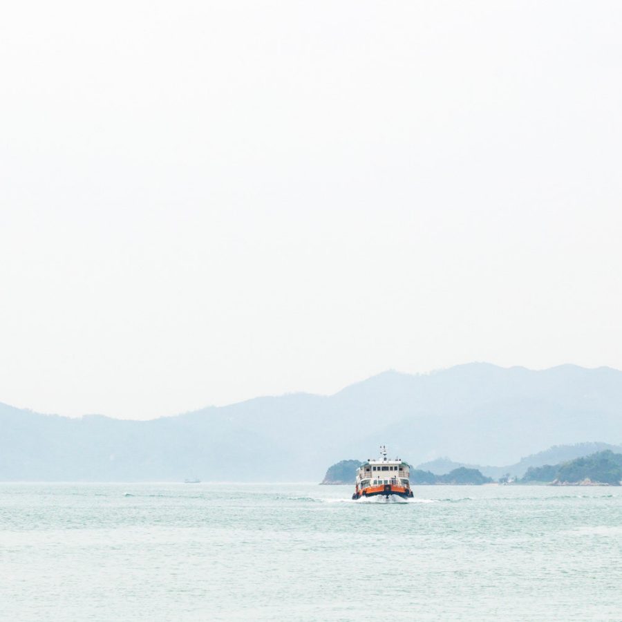 Hong Kong ferry from a distance. Credit: Mike Pickles