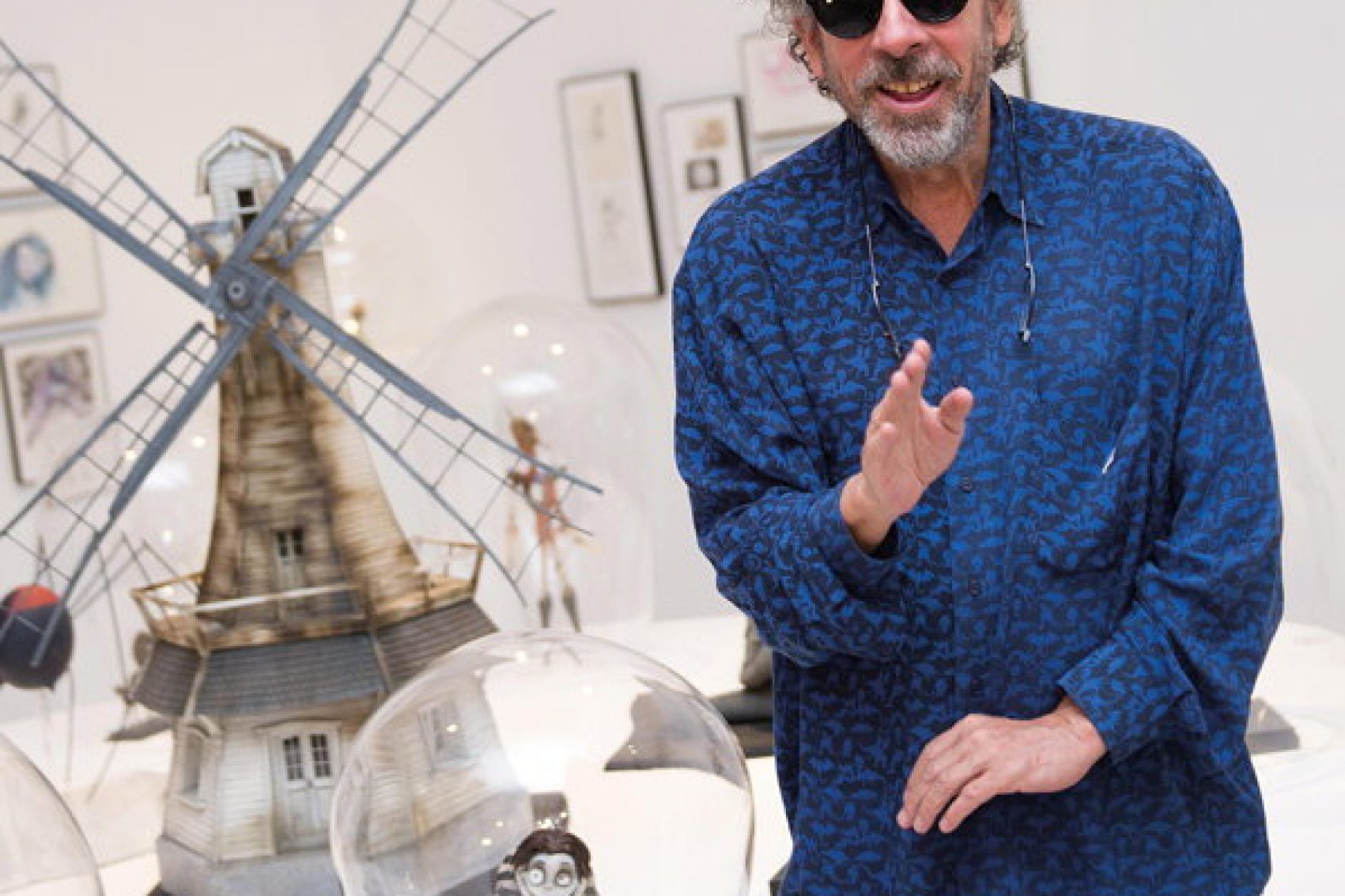 Tim Burton with art