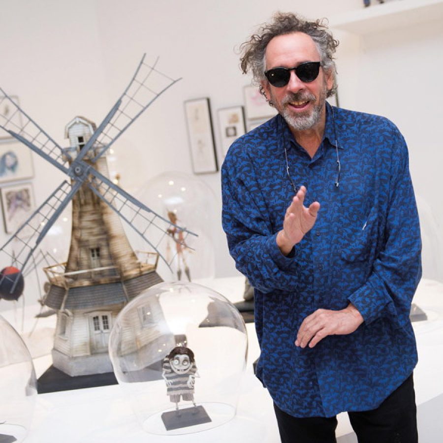 Tim Burton with art