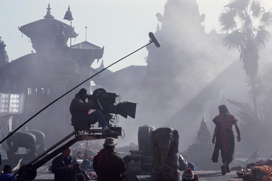 Director-On the Set of the Film Little Buddha