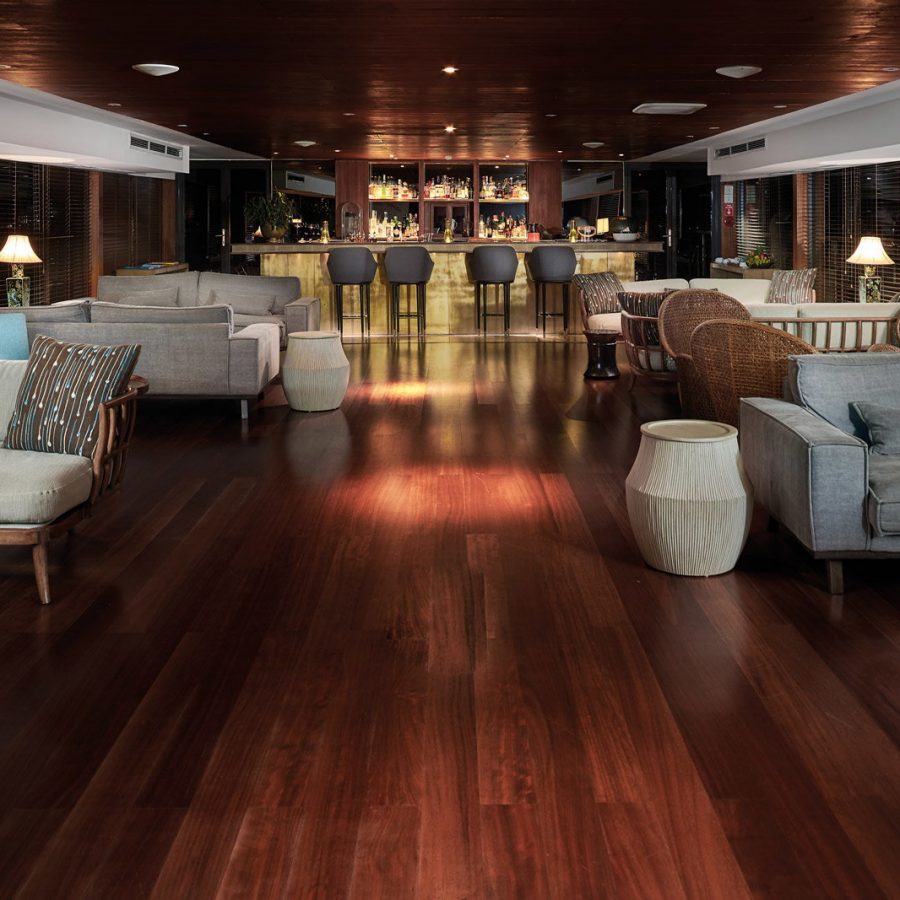 Interior of boat lounge