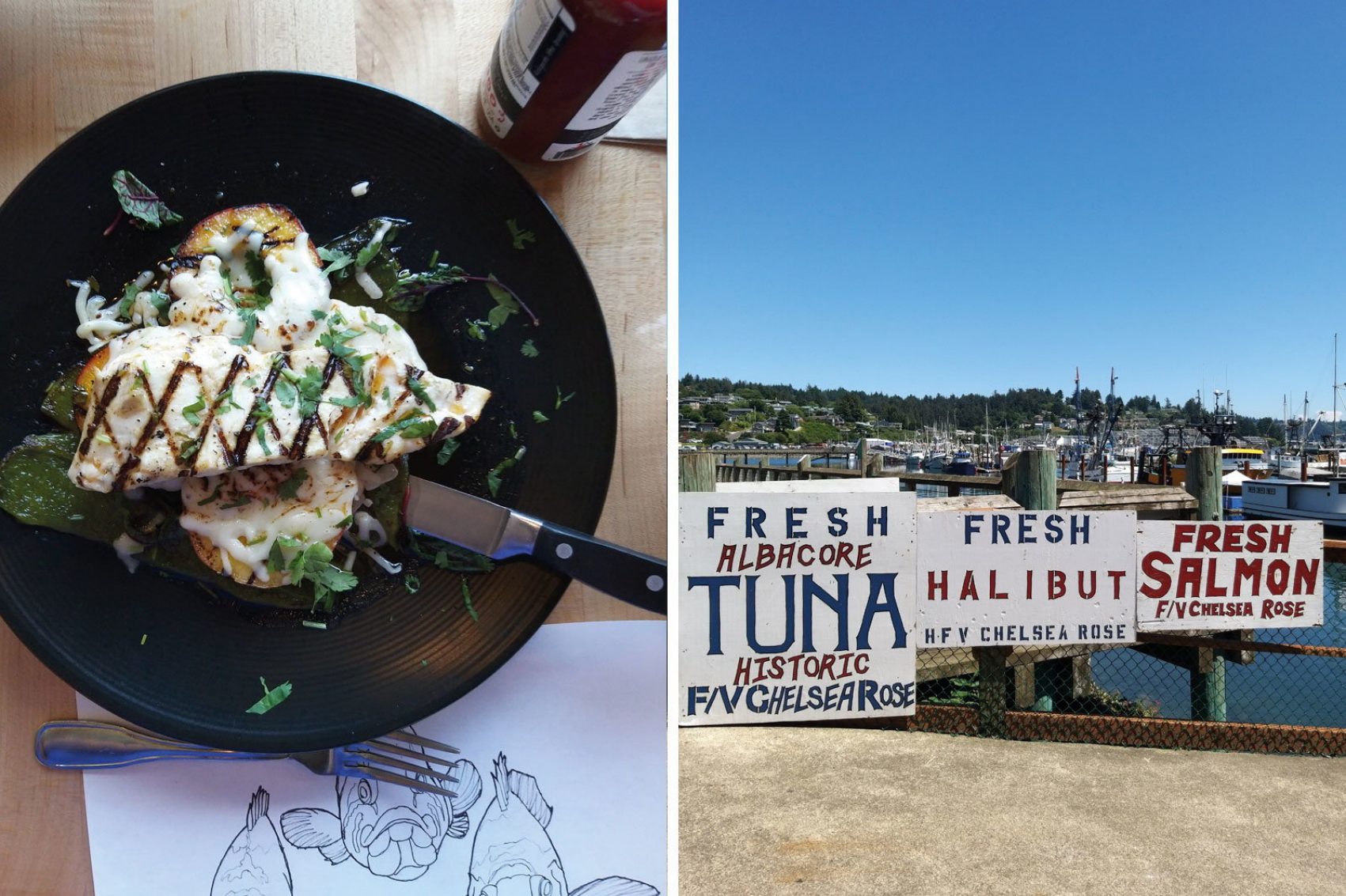 The Newport waterfront and its bounty