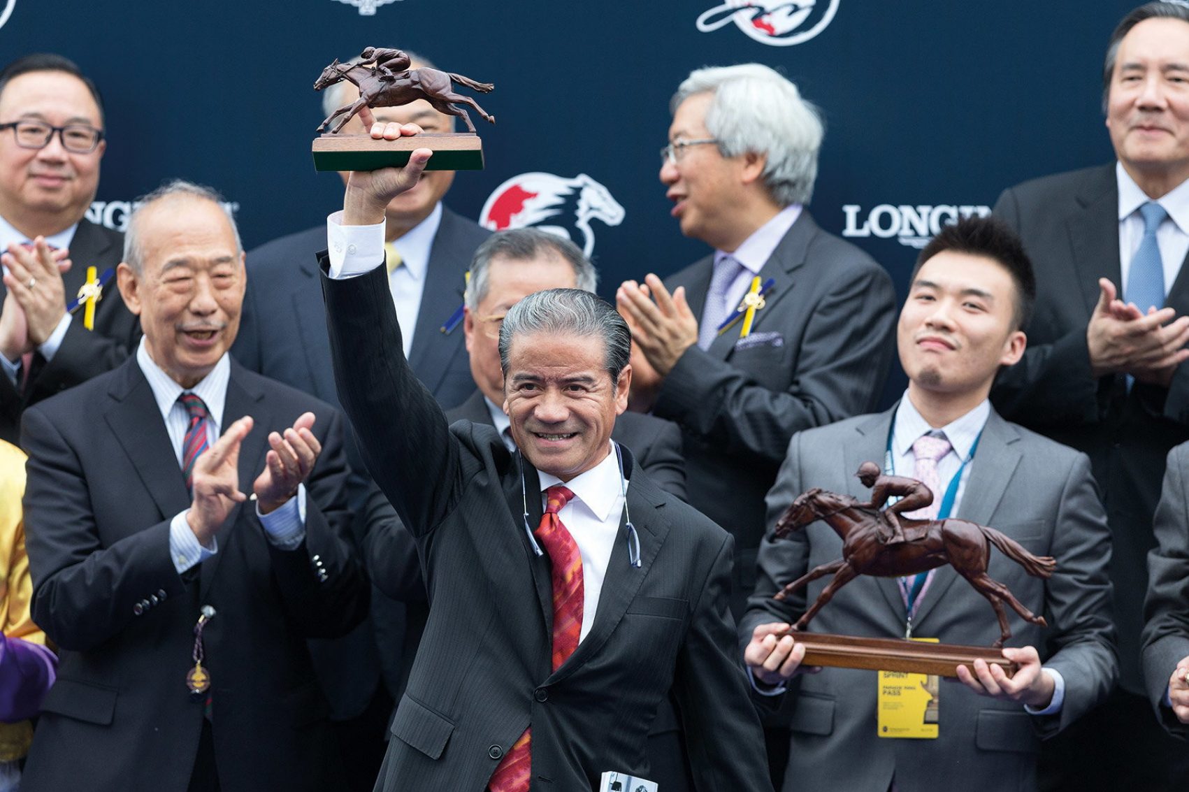Horsing racing award ceremony