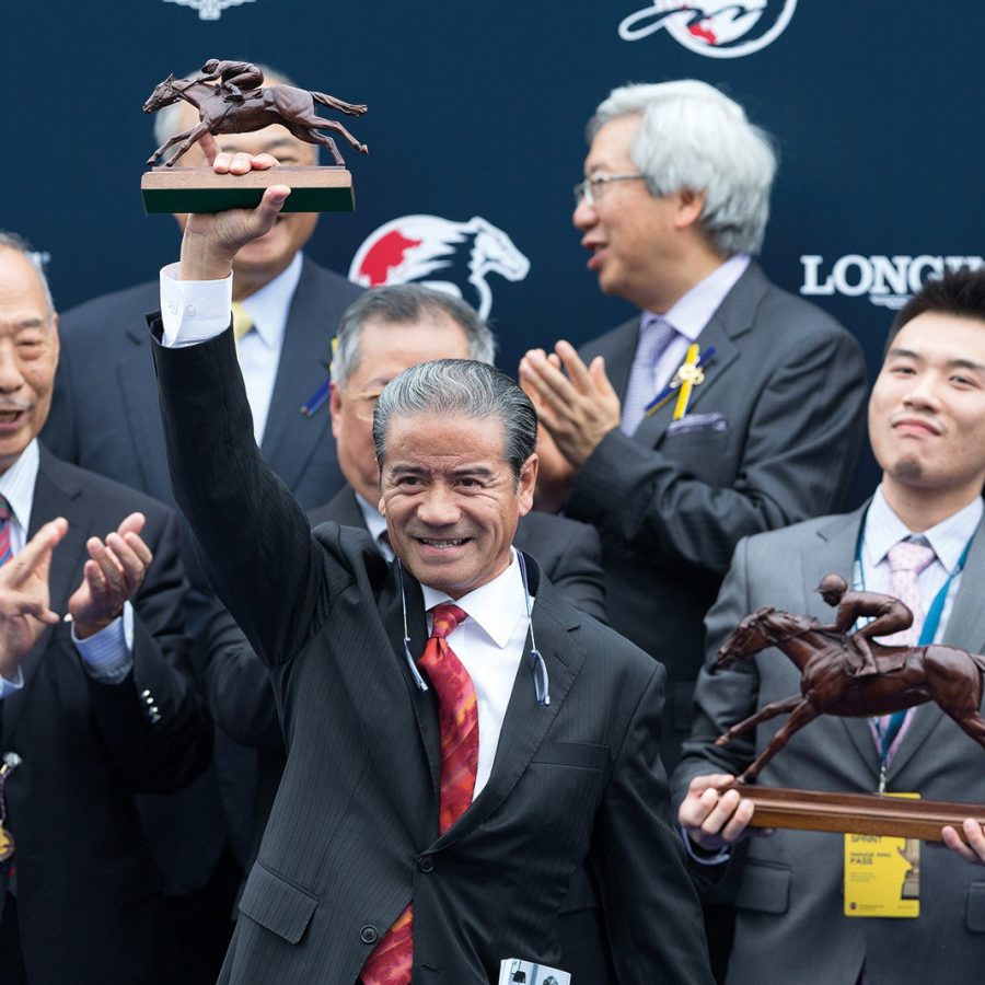 Horsing racing award ceremony