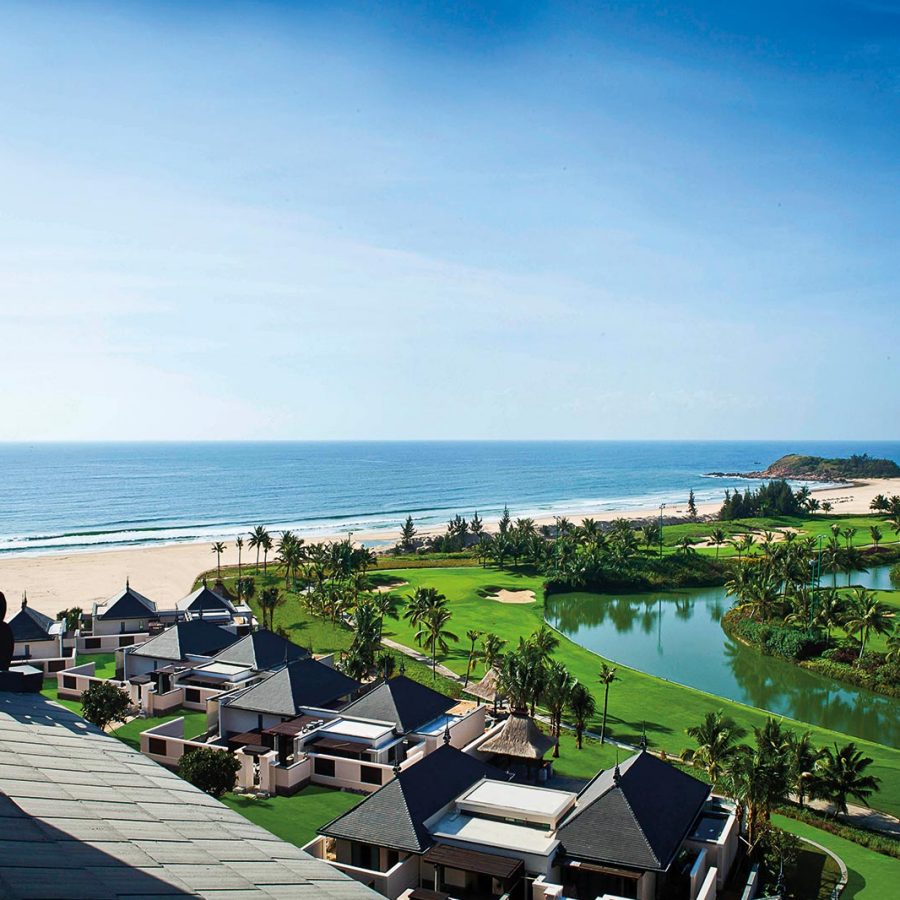Golf course and ocean view