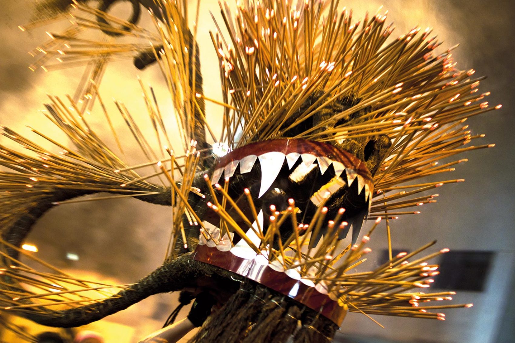 A fire dragon decoration in Tai Hang. Credit: Stripped Pixel / Shutterstock.com