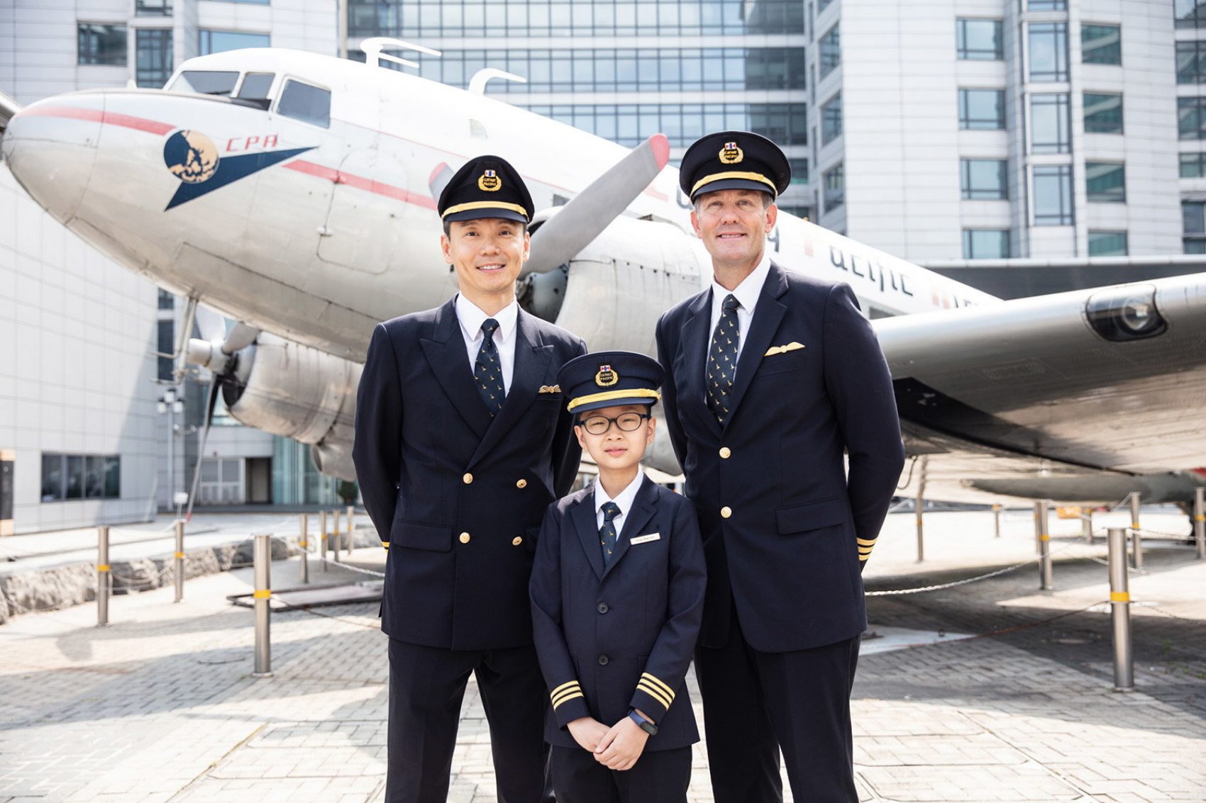 Nok-him and Cathay pilots
