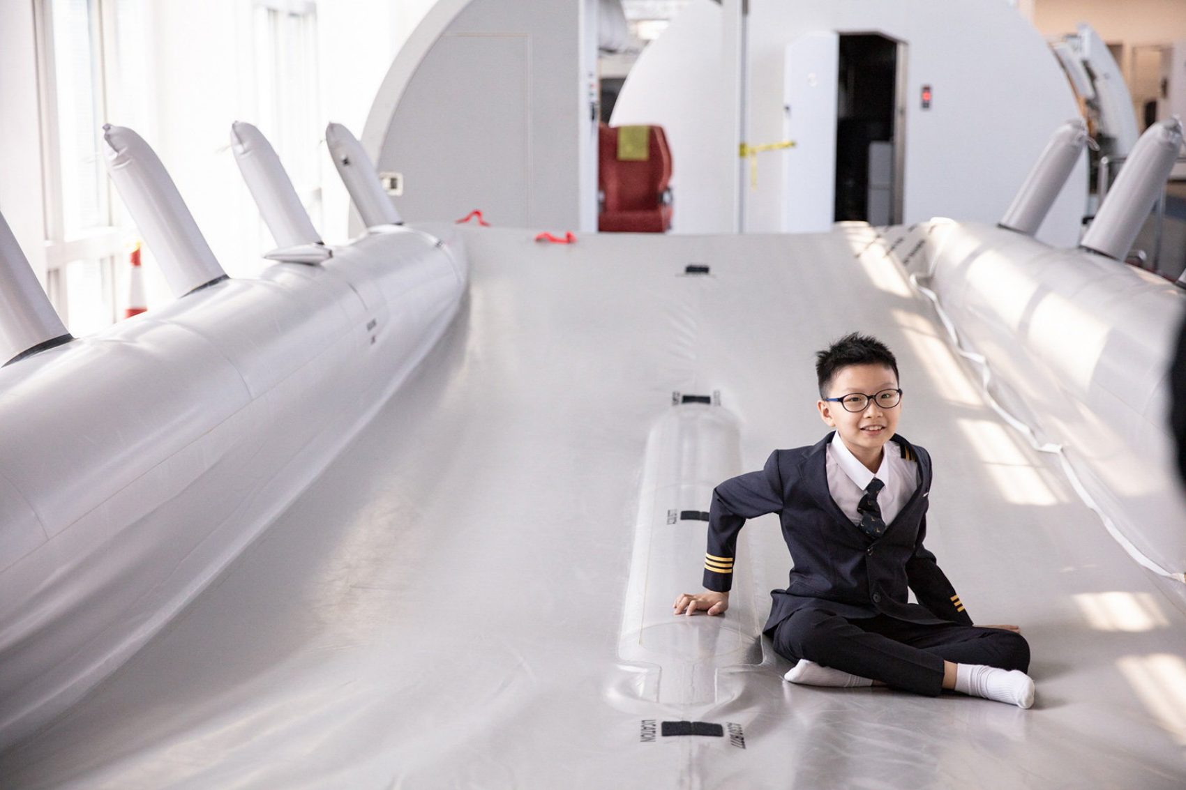 Nok-him inside Flight Training Centre