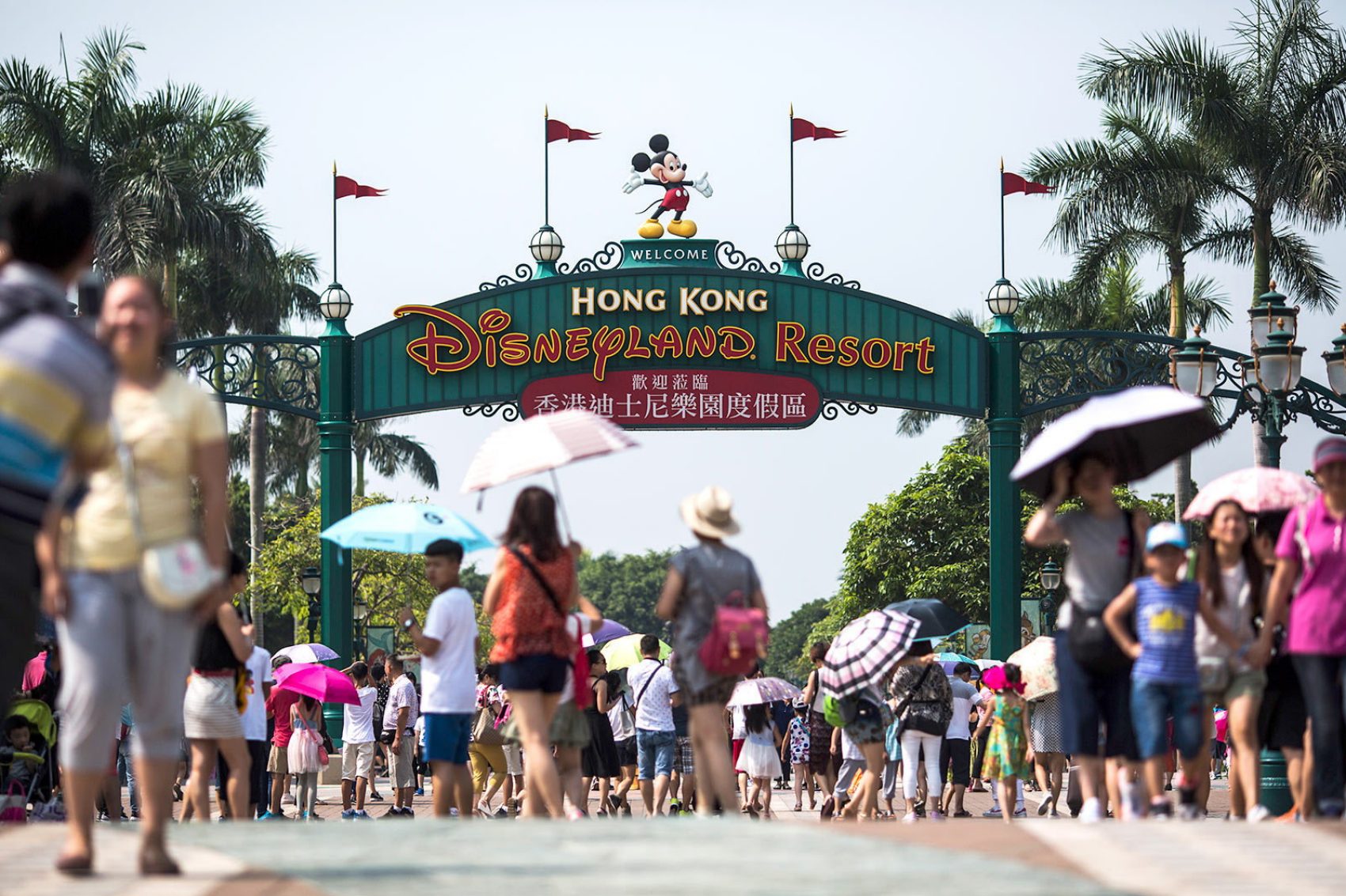 Hong Kong Disneyland entrance. Credit: Getty Images