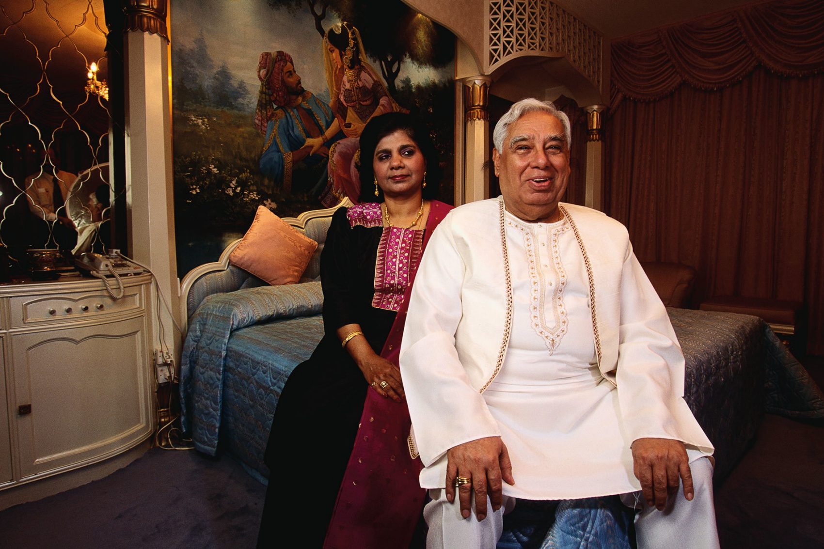 Hari and Padma Harilela. Credit: Getty Images