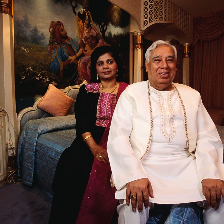 Hari and Padma Harilela. Credit: Getty Images