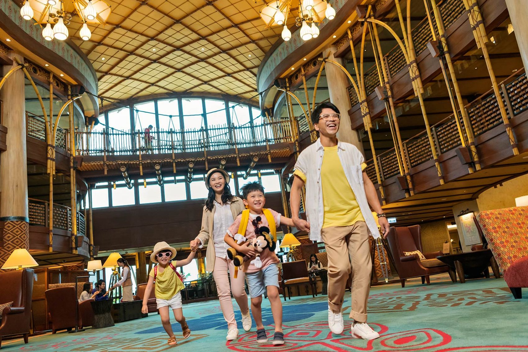 Family in Hong Kong Disneyland. Credit: Hong Kong Disneyland