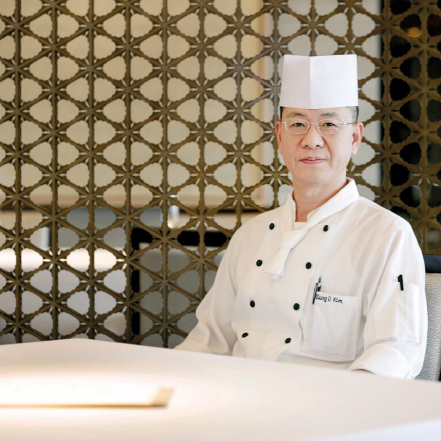 Chef Kim Sung-il of  La Yeon restaurant at the Shilla Seoul Hotel, Seoul, South Korea 