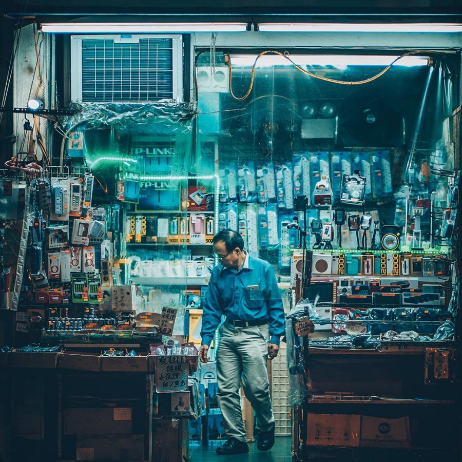 Gadgets shop in Hong Kong