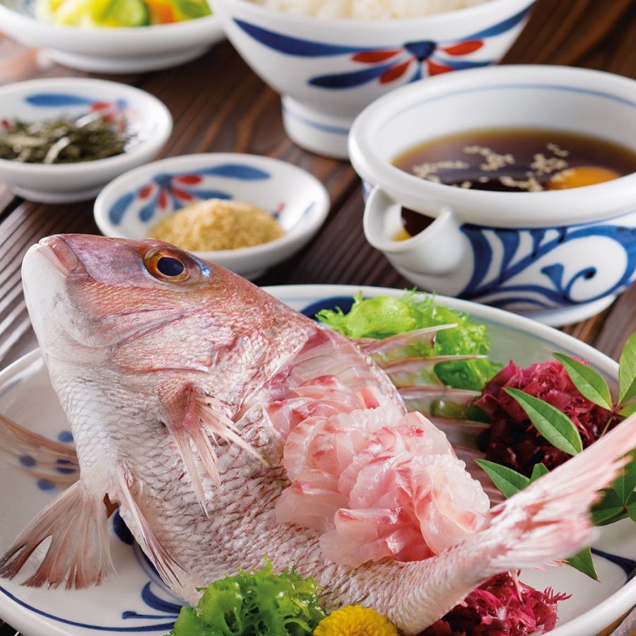 Uwajima Tai Meshi of Shikoku Island, Japan 