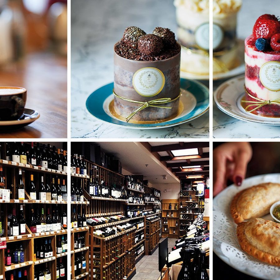 Photo college of savoury pastries.