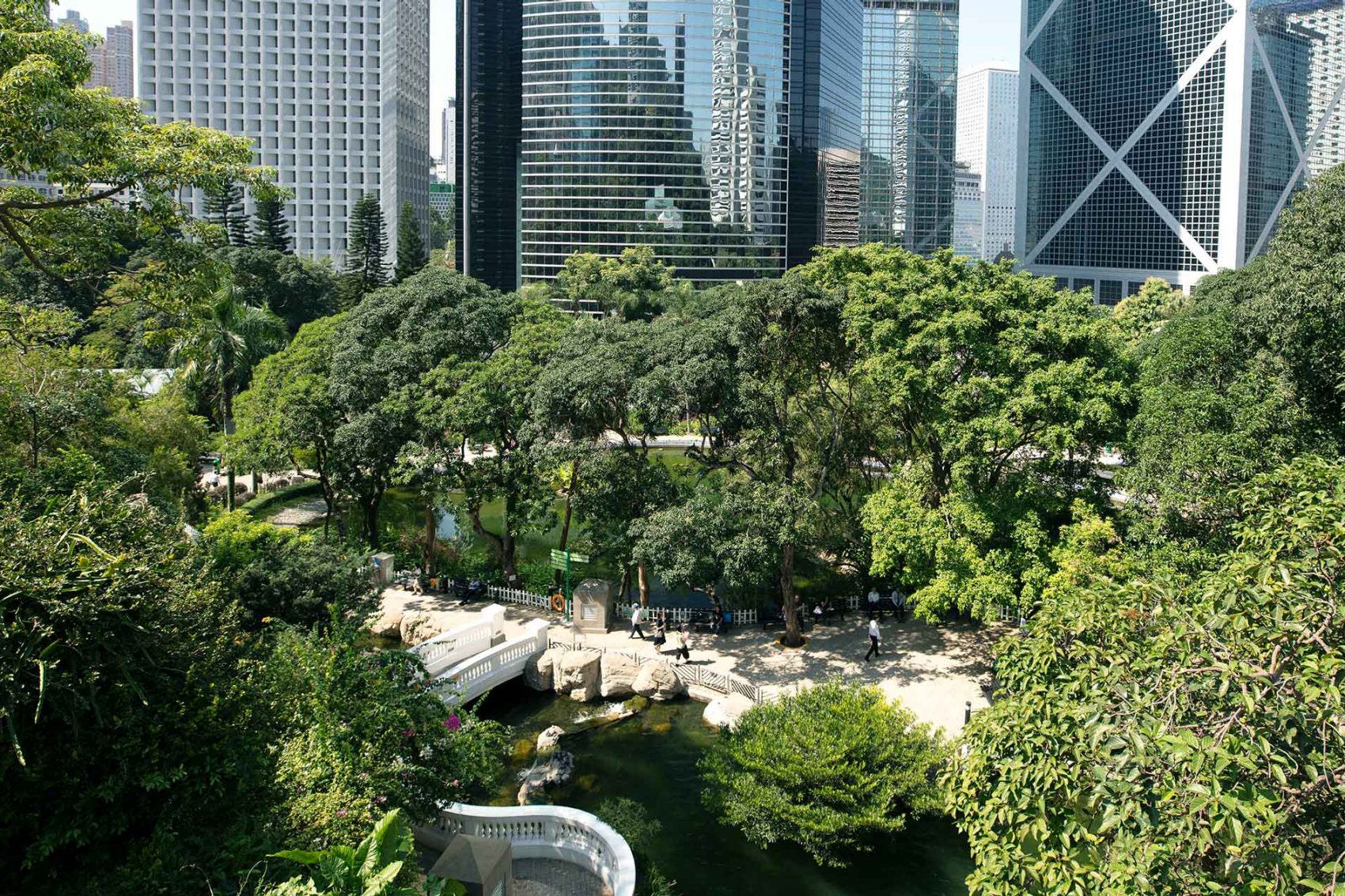 Hong Kong park. Credit: Mike Pickles