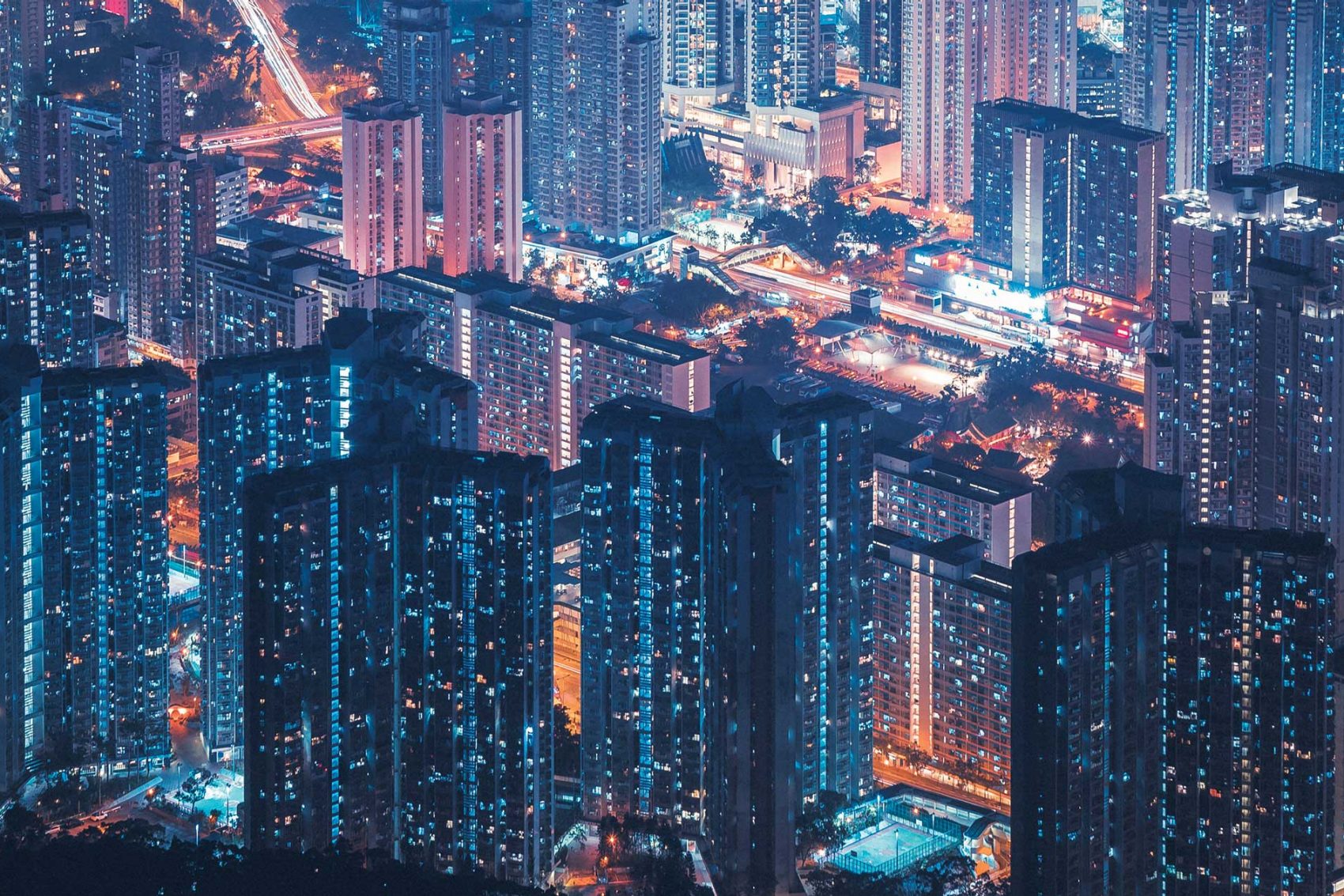 Hong Kong night view