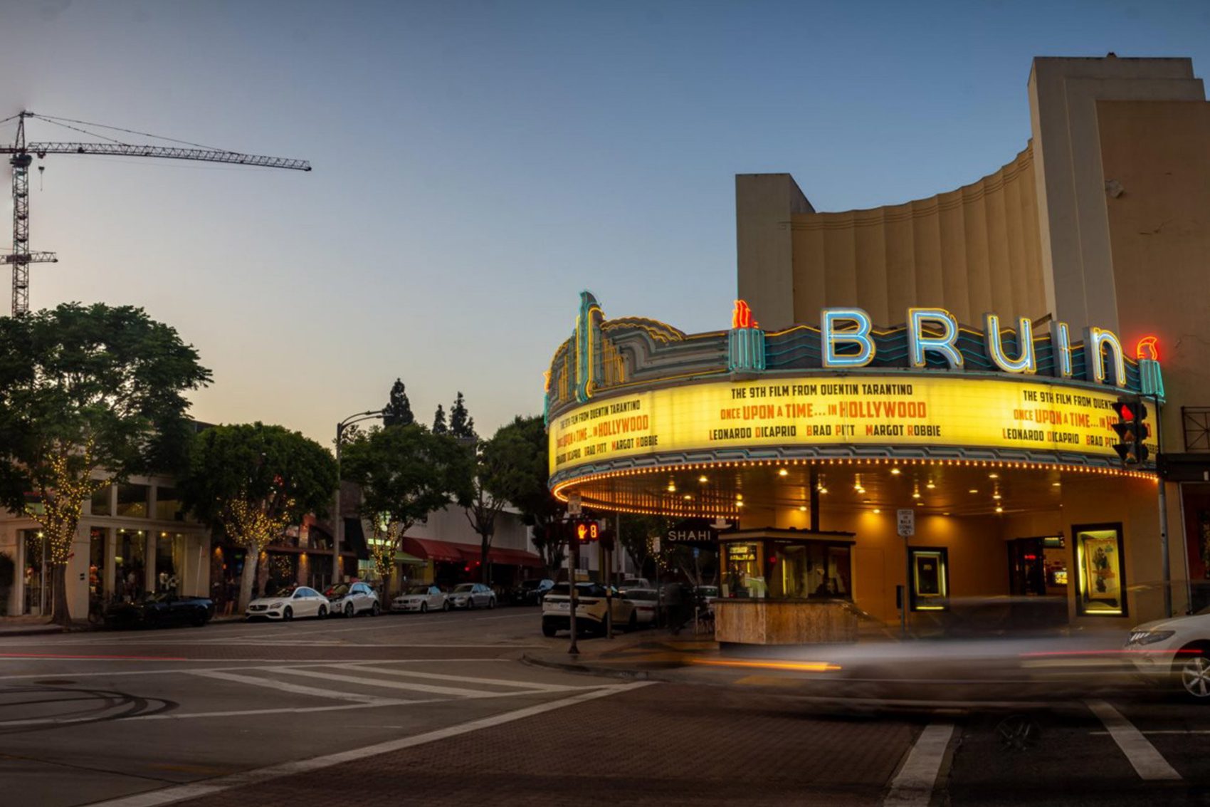 Bruin Theatre Los Angeles Once Upon a Time in Hollywood Quentin Tarantino. Credit: Alamy
