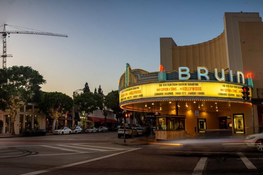 Bruin Theatre Los Angeles Once Upon a Time in Hollywood Quentin Tarantino. Credit: Alamy