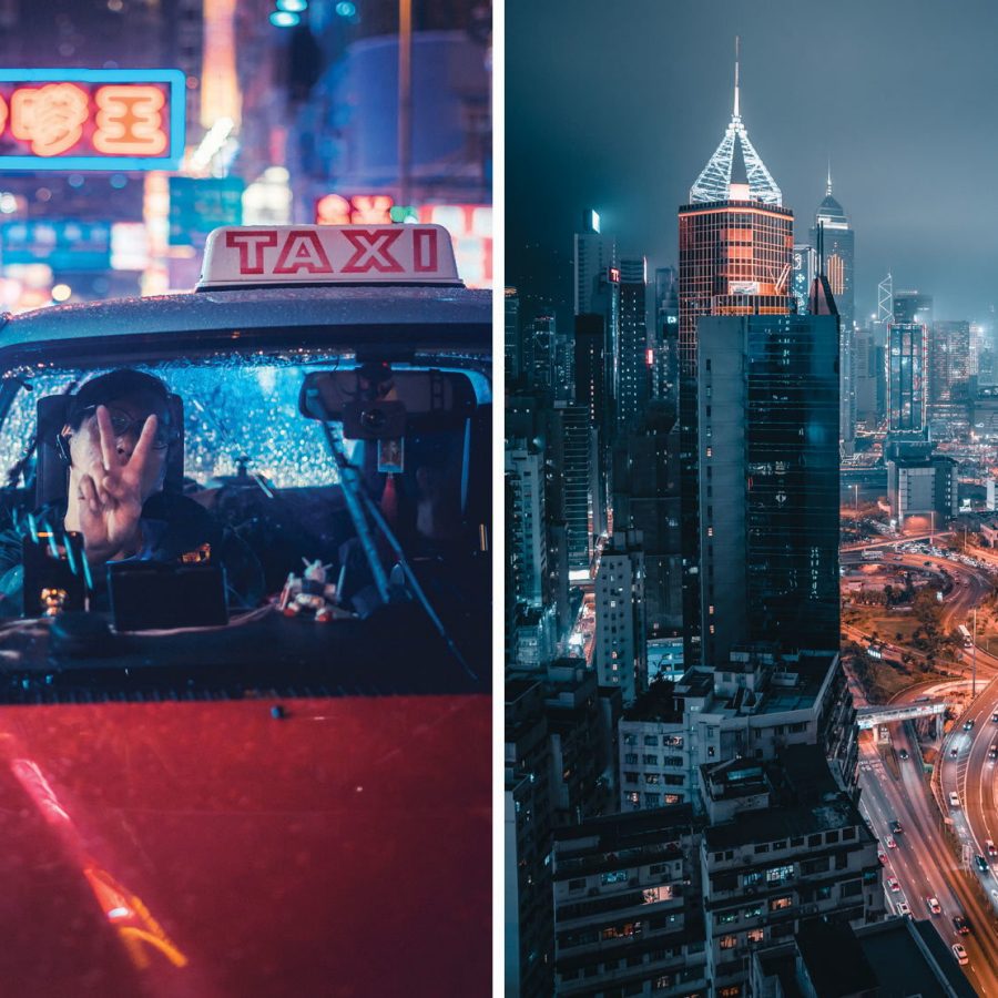 Hong Kong night view