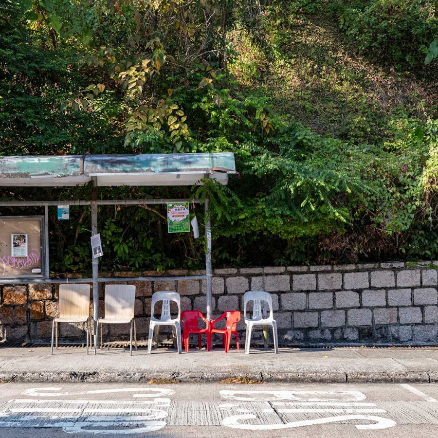Bus stop, Lantau Island