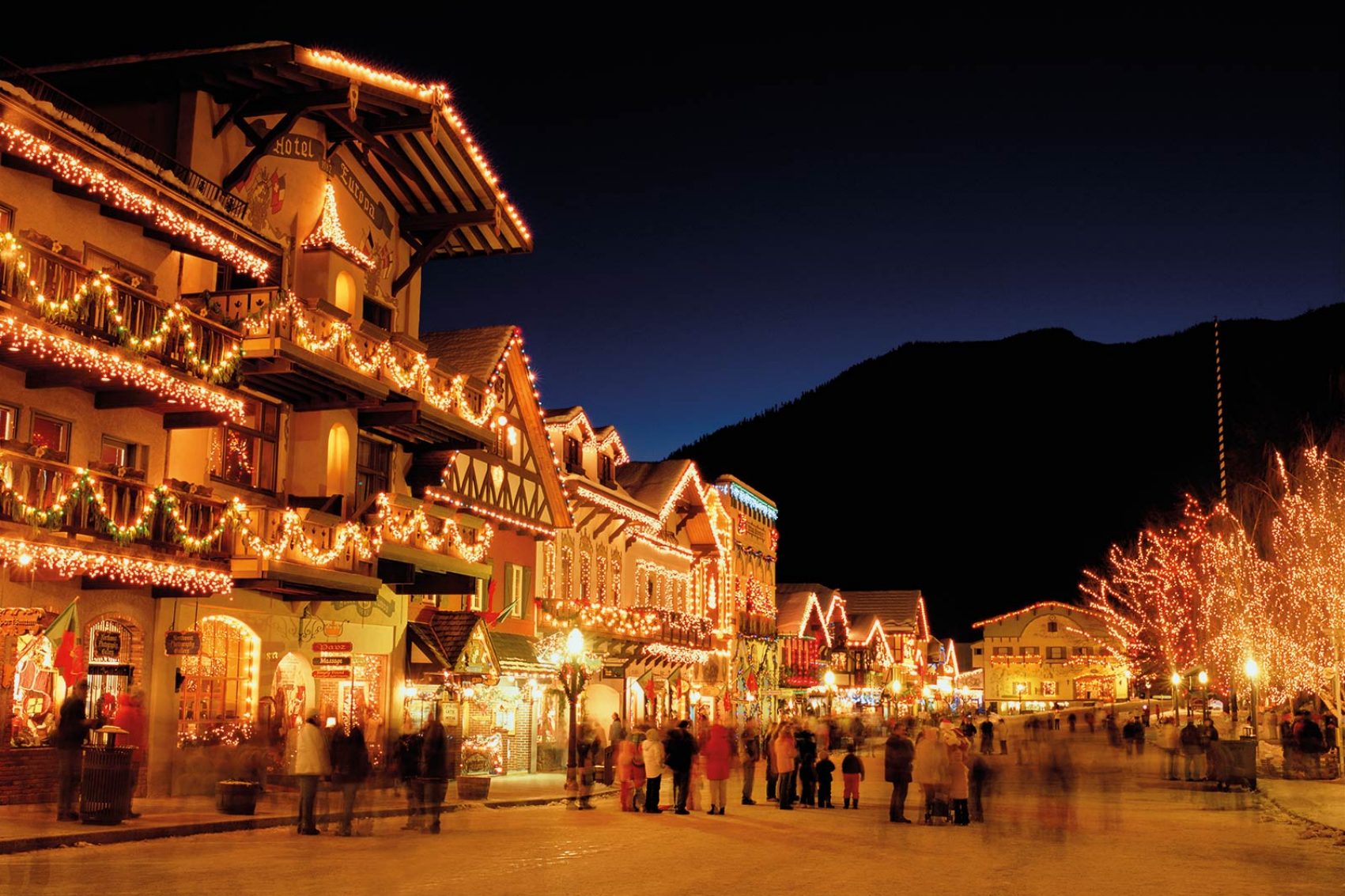 Leavenworth Christmas town 