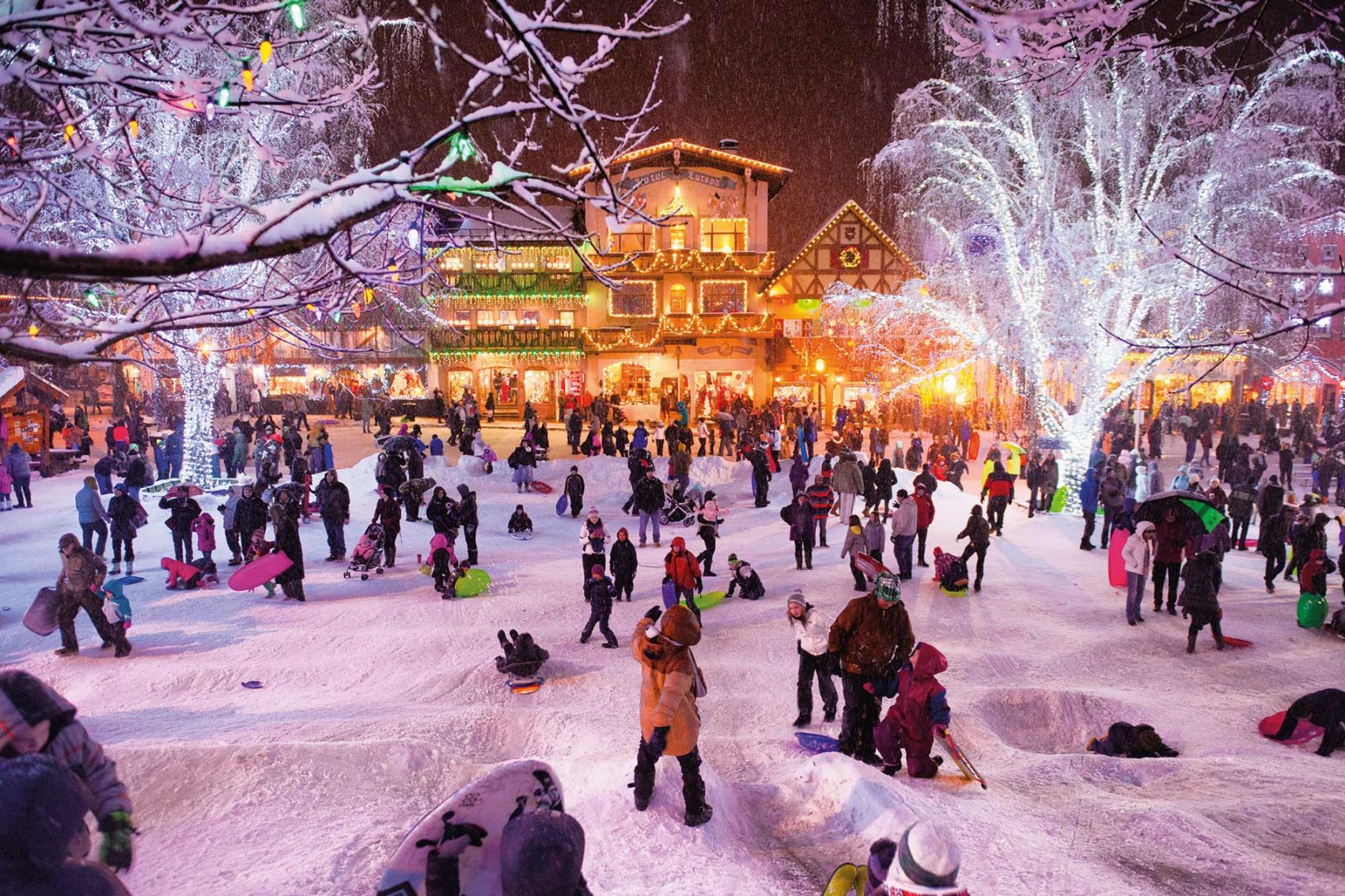 Ice rink in Leavenworth. Photo Credit: Shane Wilder